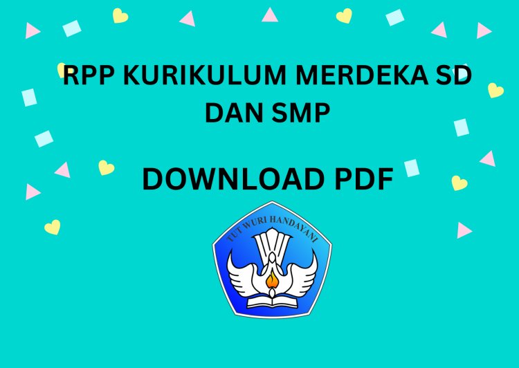 Contoh RPP Kurikulum Merdeka 2023 SD-SMP dan Link Download PDF