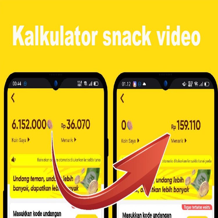 Kalkulator Snack Video - Aplikasi Penghitung Koin Snack Video Menjadi Rupiah